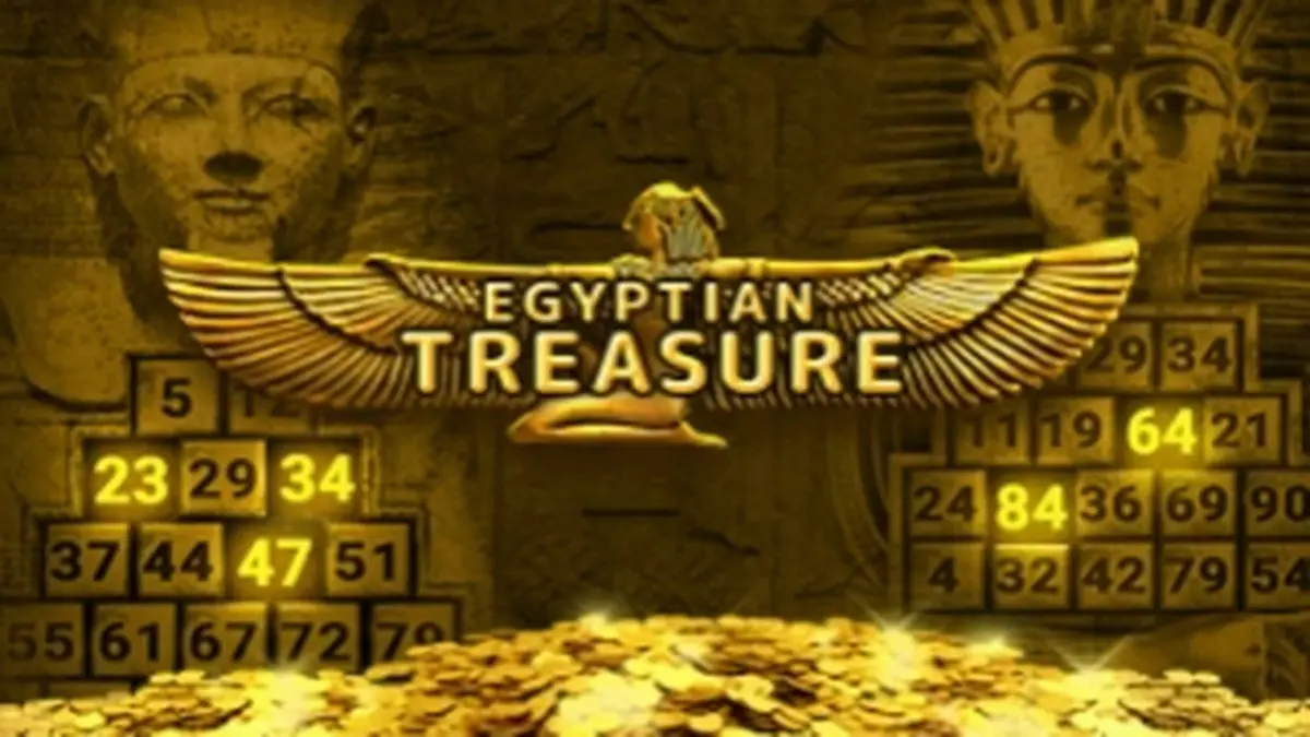 Suasana misterius di dalam makam Mesir Kuno dalam permainan slot Egyptian Treasure